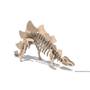  Stegosaurus 3D puzzle in MDF