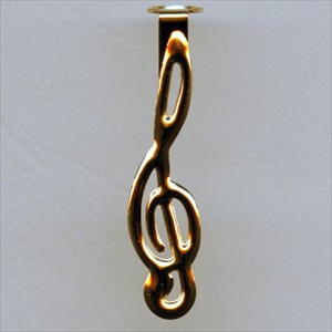  Treble Clef Clip for Comfort and Slimline pen kits in 24K Gold