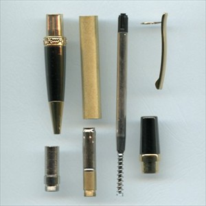  Flat top Sierra pen kits - gold and gun metal