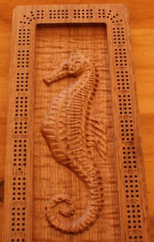  Seahorse Cribbage Board
