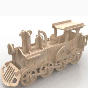  Powerful Train 3D puzzle in MDF